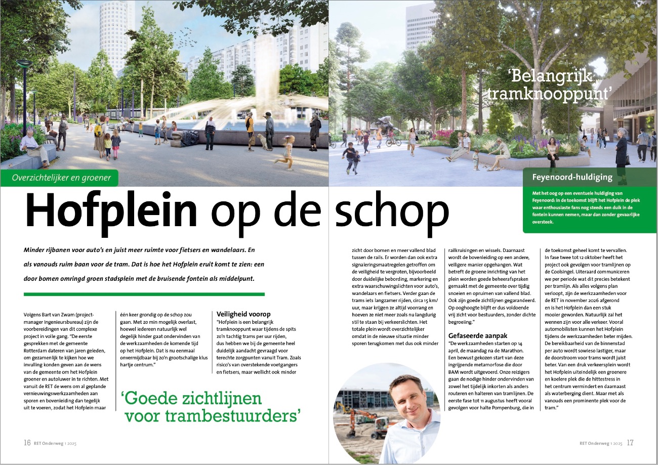 Onderweg — Hofplein op de schop